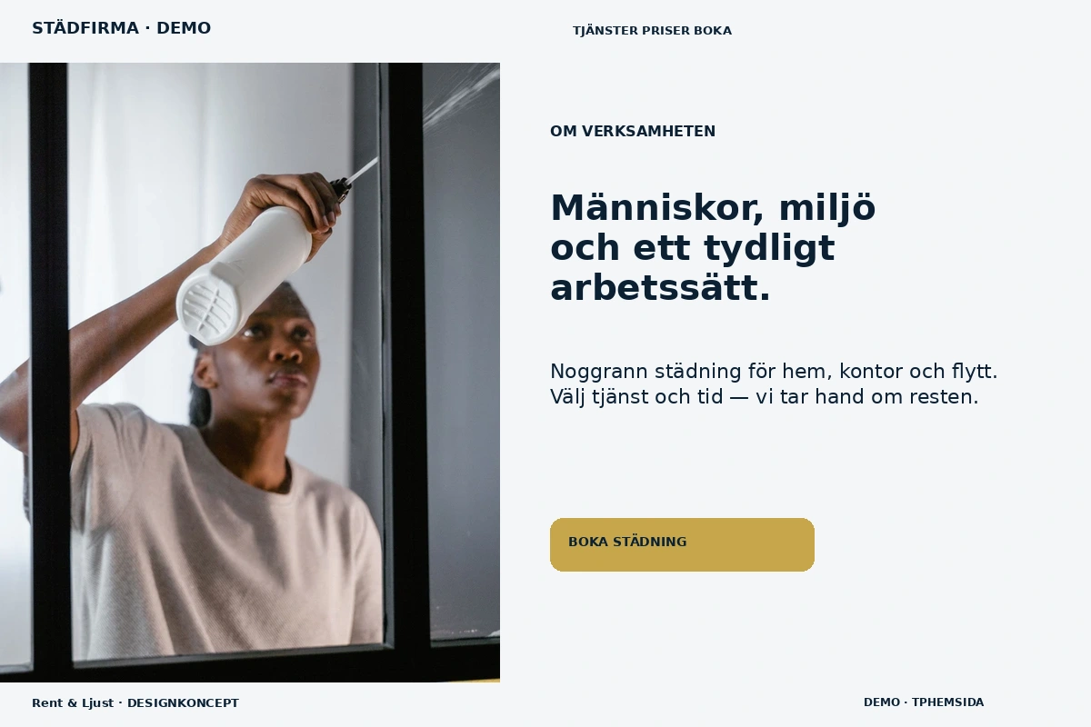 Rent & Ljust – Om verksamheten för städfirma