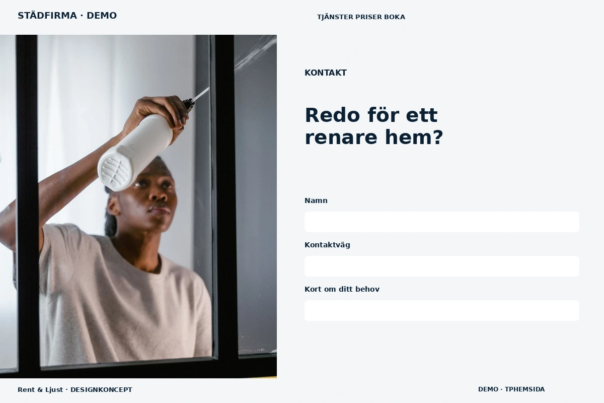 Rent & Ljust – Kontakt för städfirma