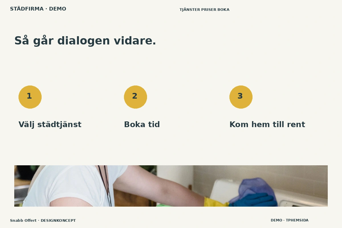 Snabb Offert – Så fungerar dialogen för städfirma