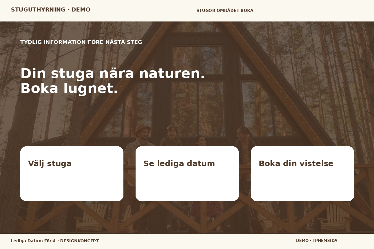 Lediga Datum Först – Inför ditt val för stuguthyrning