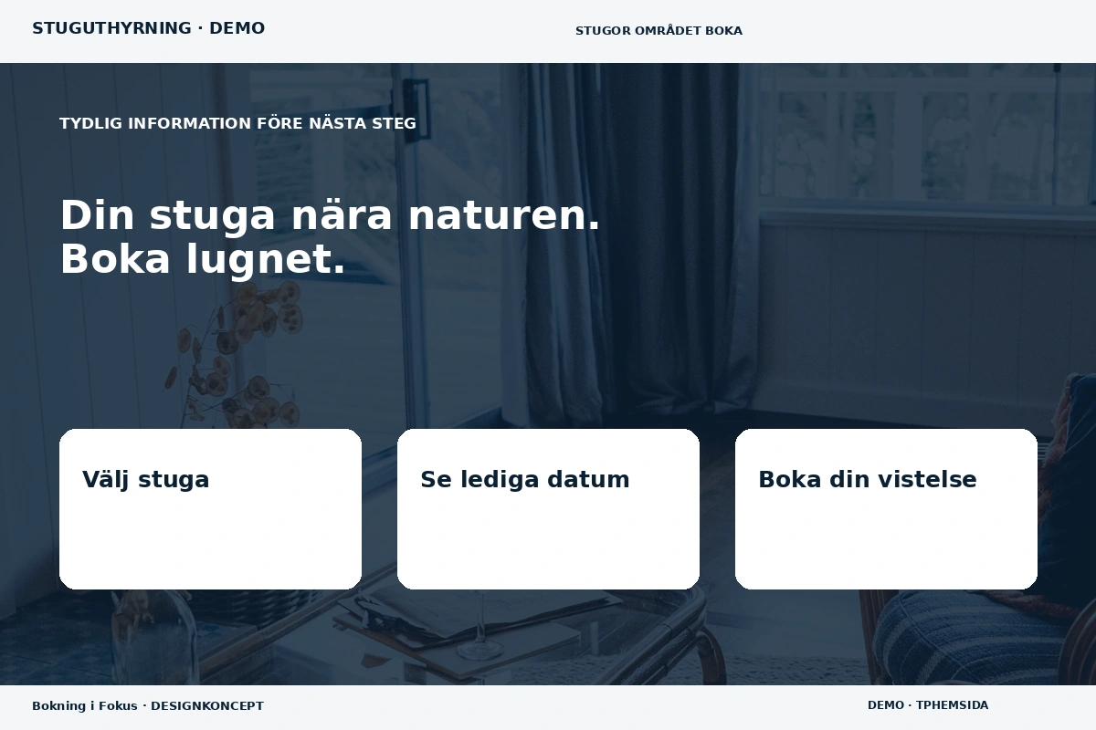 Bokning i Fokus – Inför ditt val för stuguthyrning