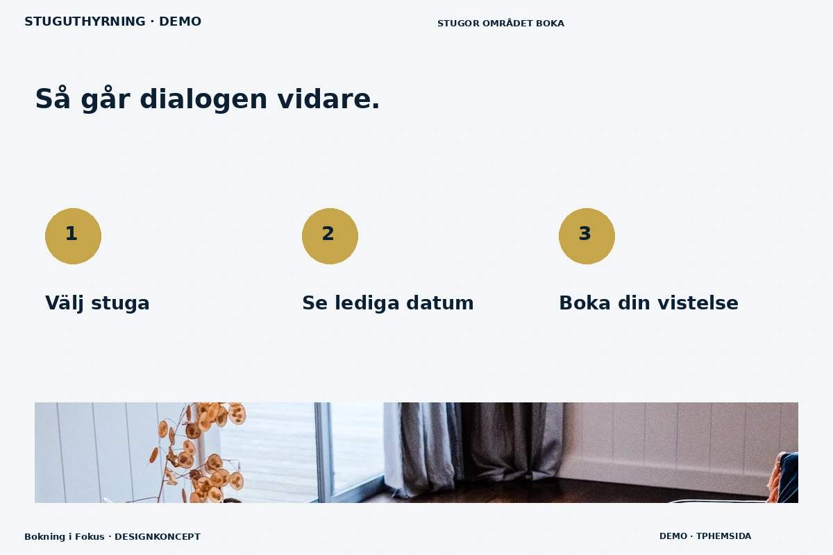 Bokning i Fokus – Så fungerar dialogen för stuguthyrning