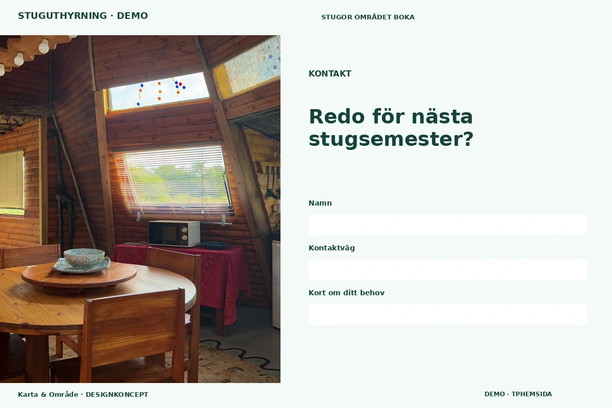 Karta & Område – Kontakt för stuguthyrning