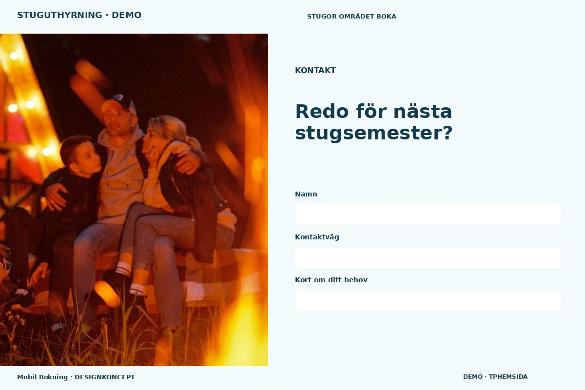 Mobil Bokning – Kontakt för stuguthyrning