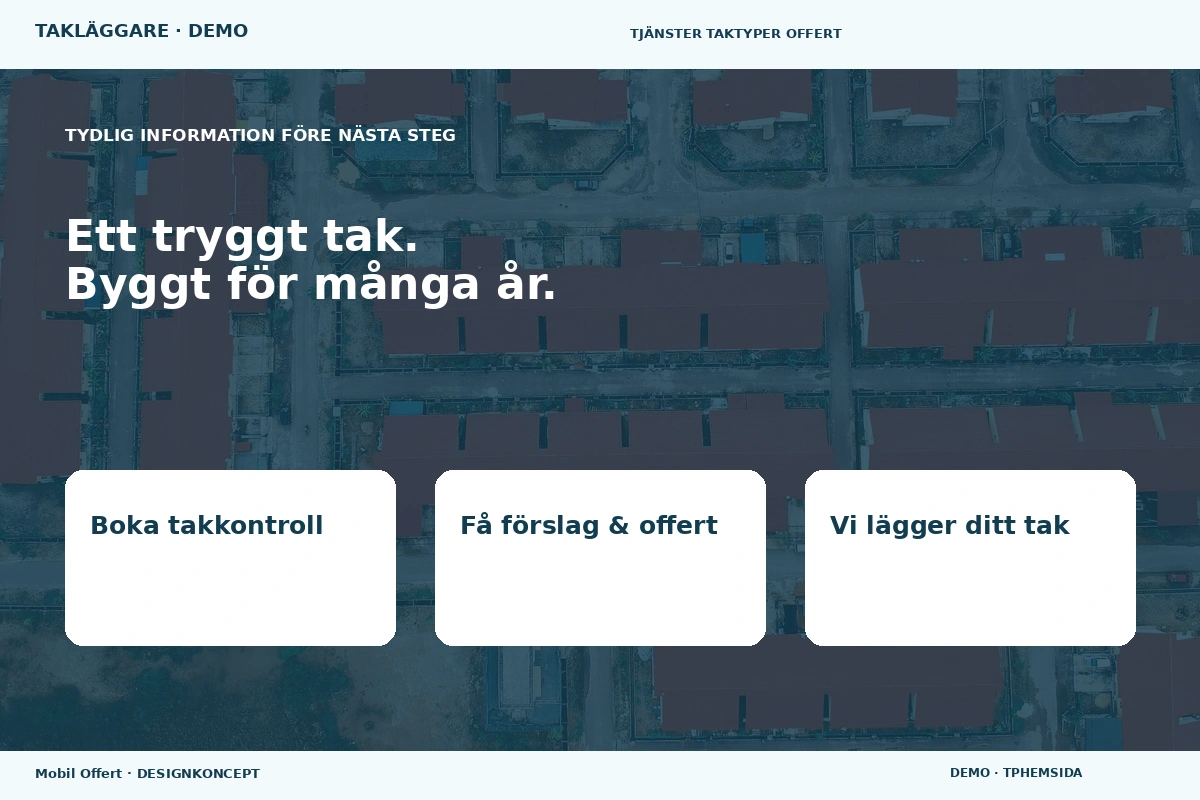 Mobil Offert – Inför ditt val för takläggare
