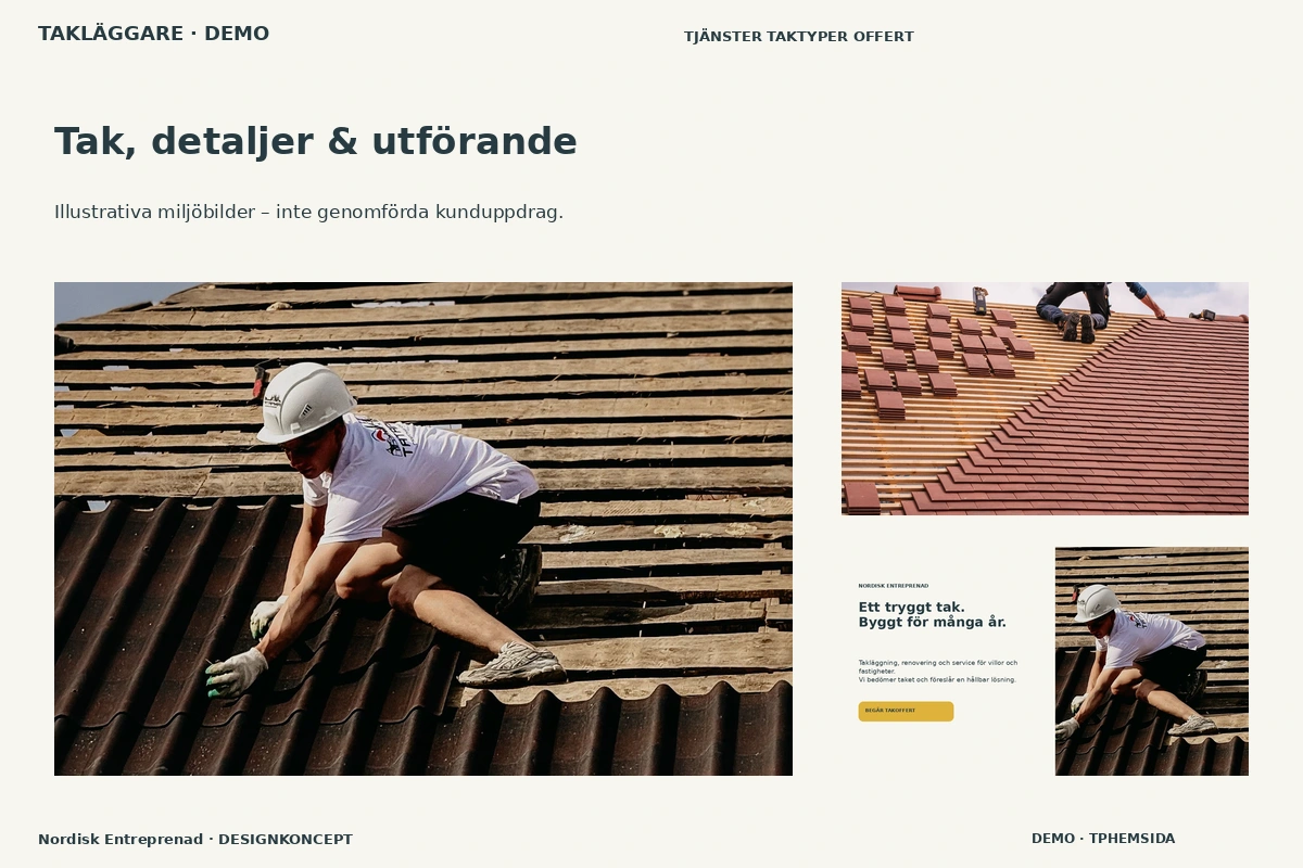 Nordisk Entreprenad – Tak, detaljer & utförande för takläggare