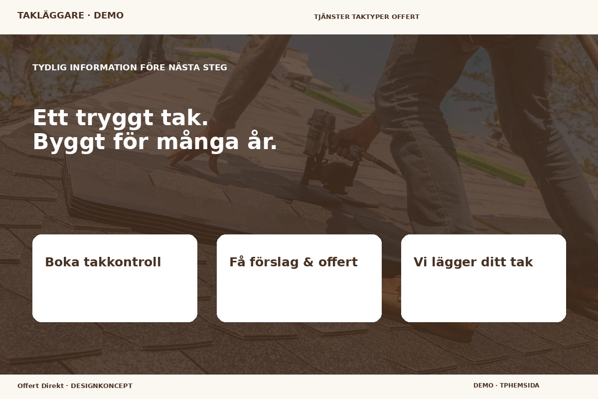 Offert Direkt – Inför ditt val för takläggare