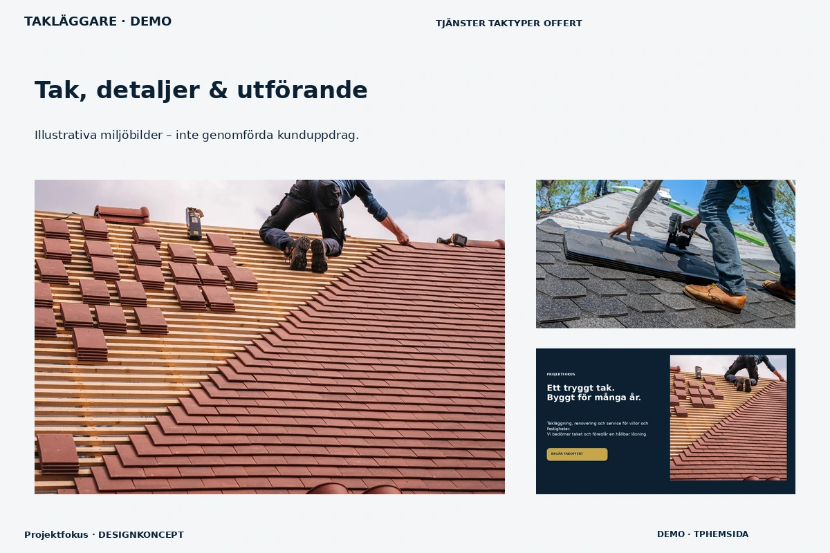 Projektfokus – Tak, detaljer & utförande för takläggare