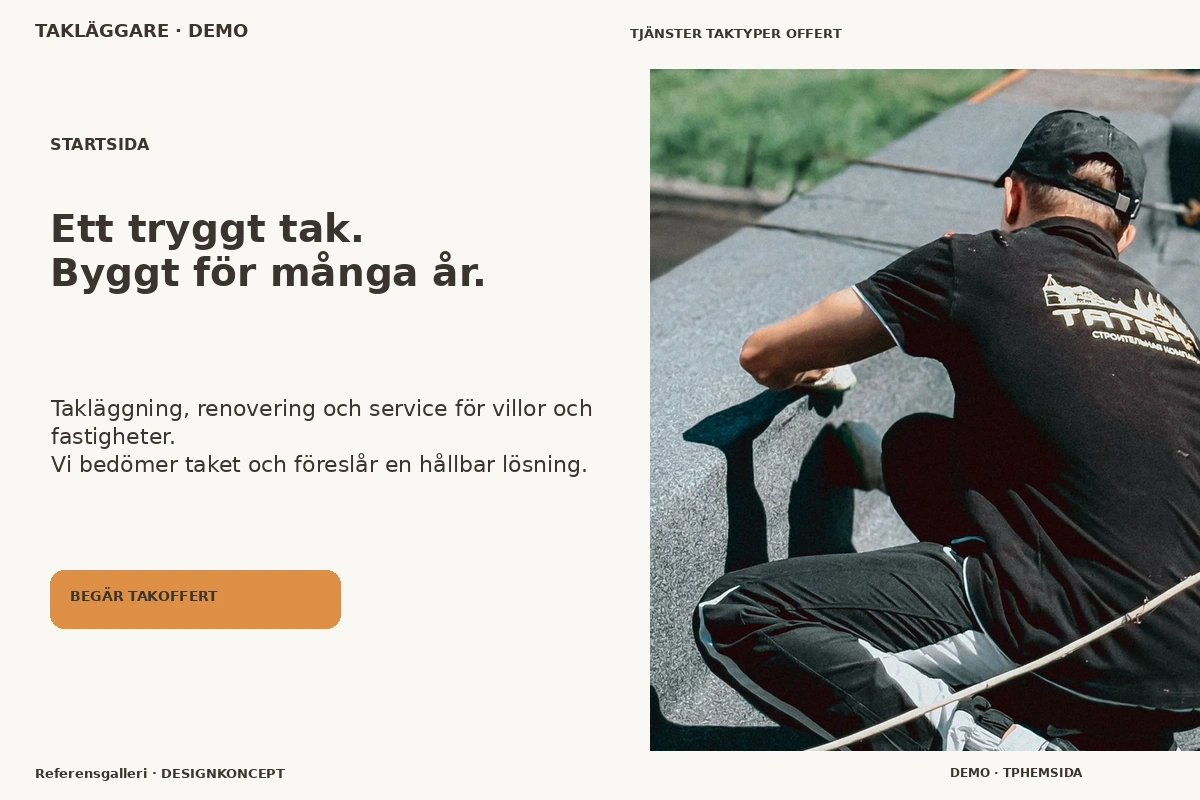 Referensgalleri – Startsida för takläggare