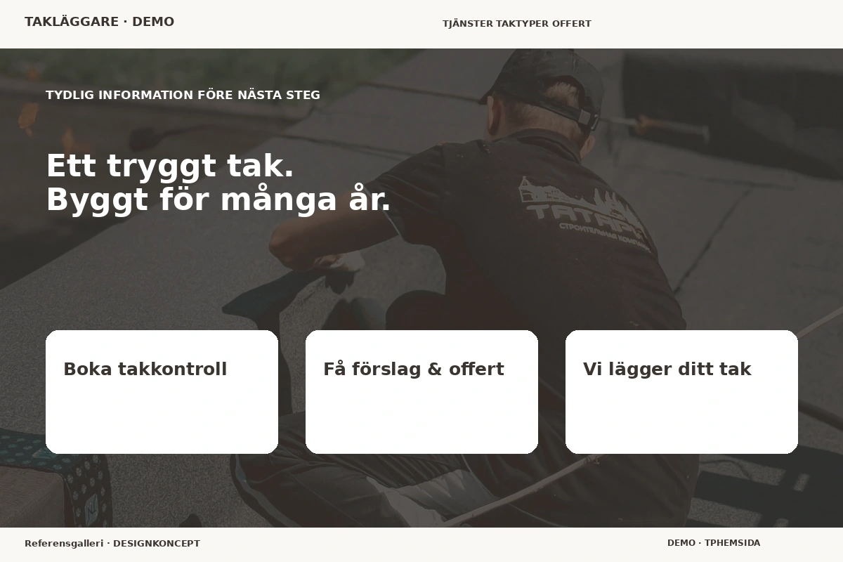 Referensgalleri – Inför ditt val för takläggare