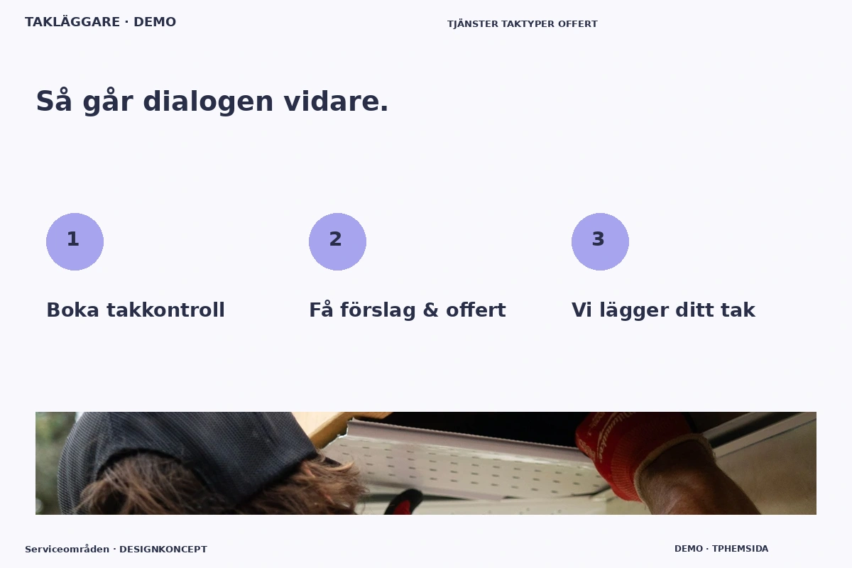 Serviceområden – Så fungerar dialogen för takläggare