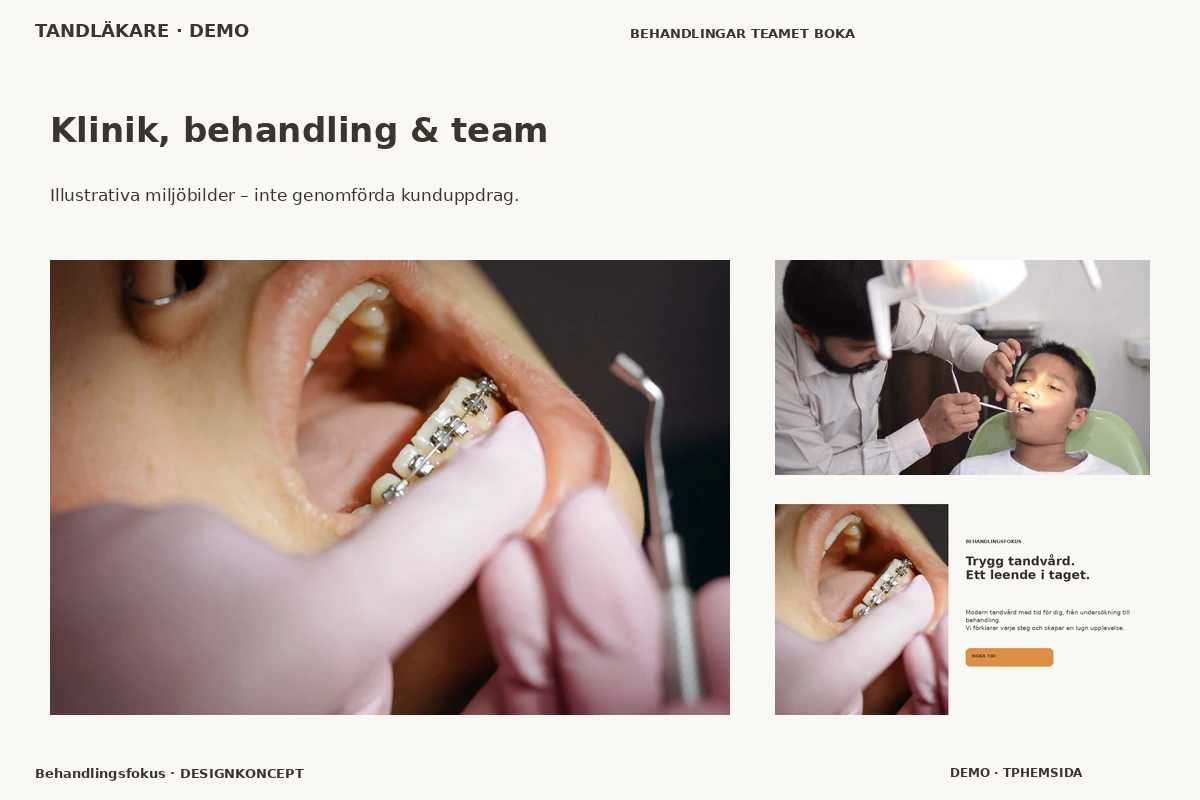 Behandlingsfokus – Klinik, behandling & team för tandläkare