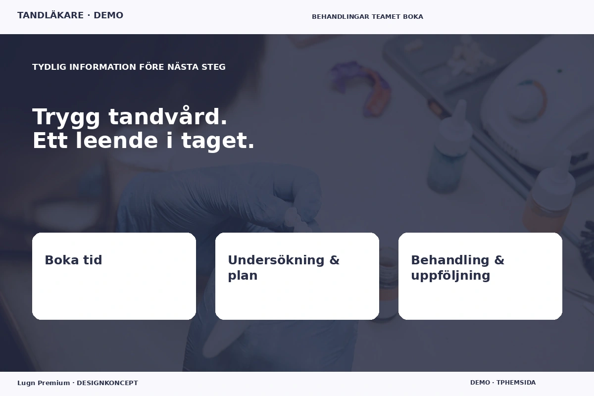 Lugn Premium – Inför ditt val för tandläkare
