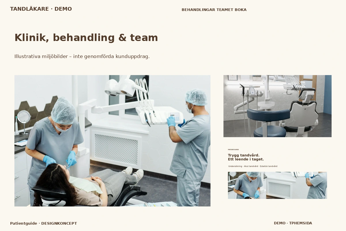 Patientguide – Klinik, behandling & team för tandläkare