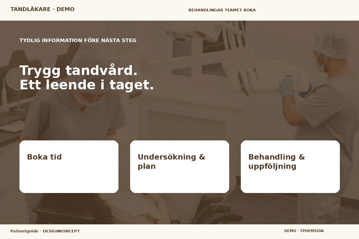 Patientguide – Inför ditt val för tandläkare