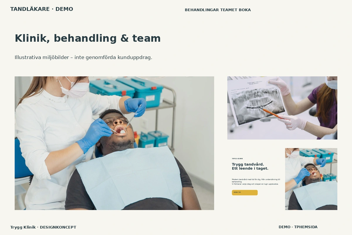 Trygg Klinik – Klinik, behandling & team för tandläkare