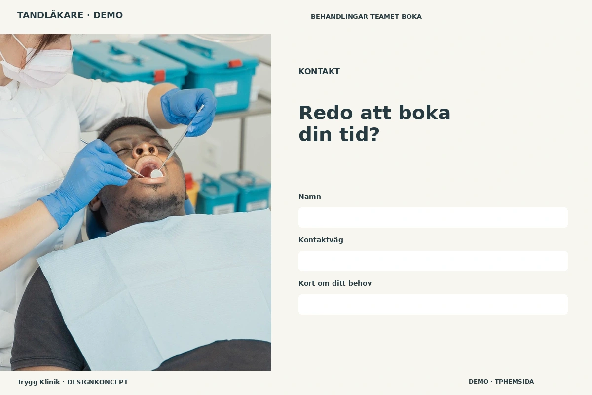 Trygg Klinik – Kontakt för tandläkare
