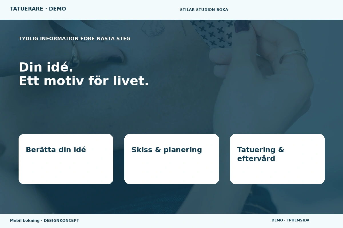 Mobil bokning – Inför ditt val för tatuerare