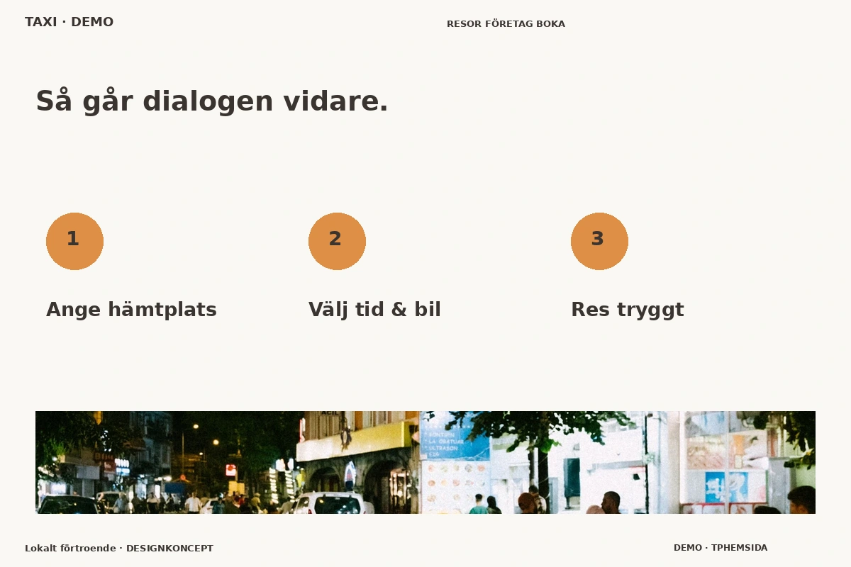 Lokalt förtroende – Så fungerar dialogen för taxi