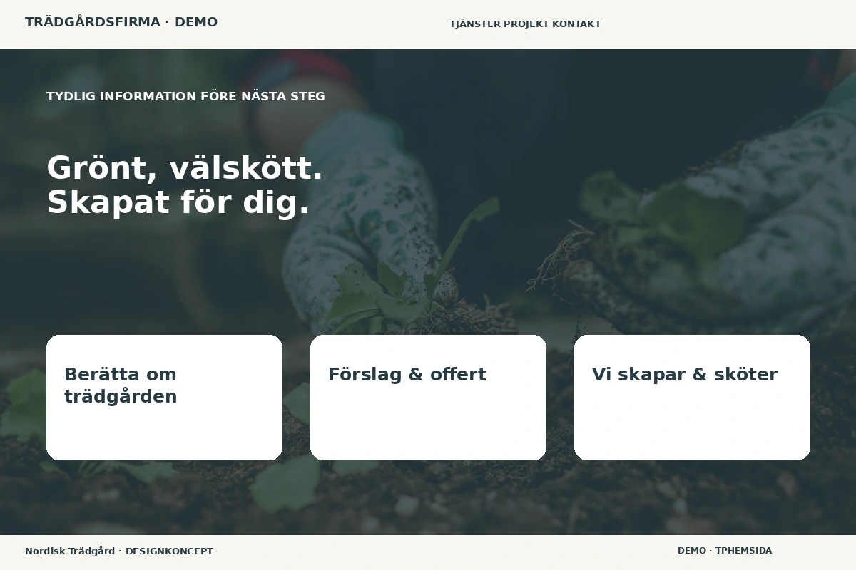Nordisk Trädgård – Inför ditt val för trädgårdsfirma