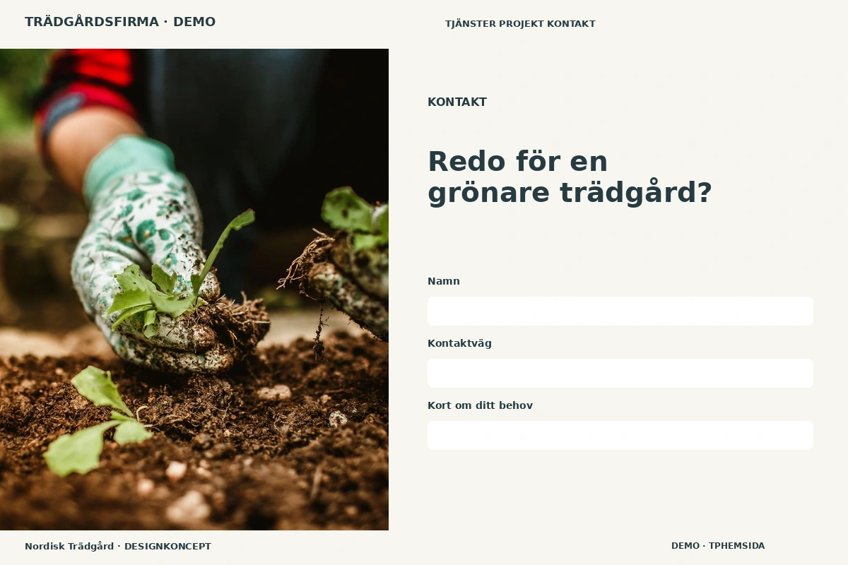 Nordisk Trädgård – Kontakt för trädgårdsfirma