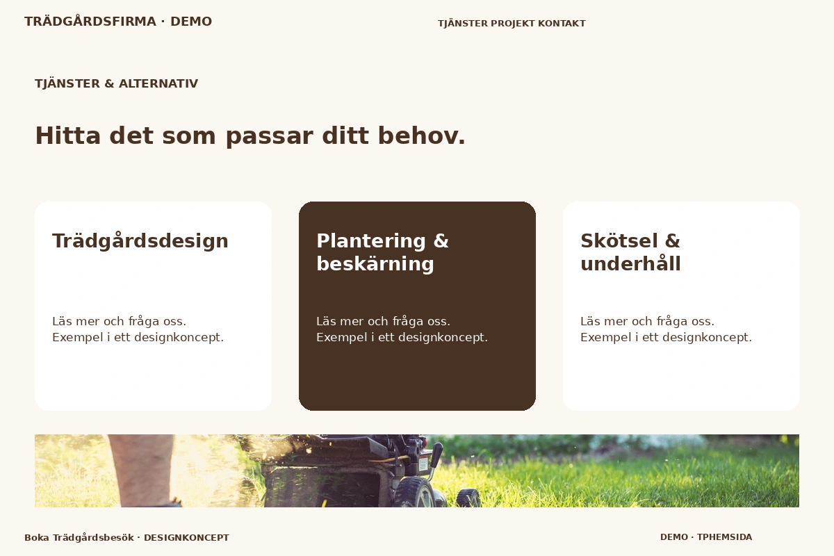Boka Trädgårdsbesök – Tjänster & alternativ för trädgårdsfirma