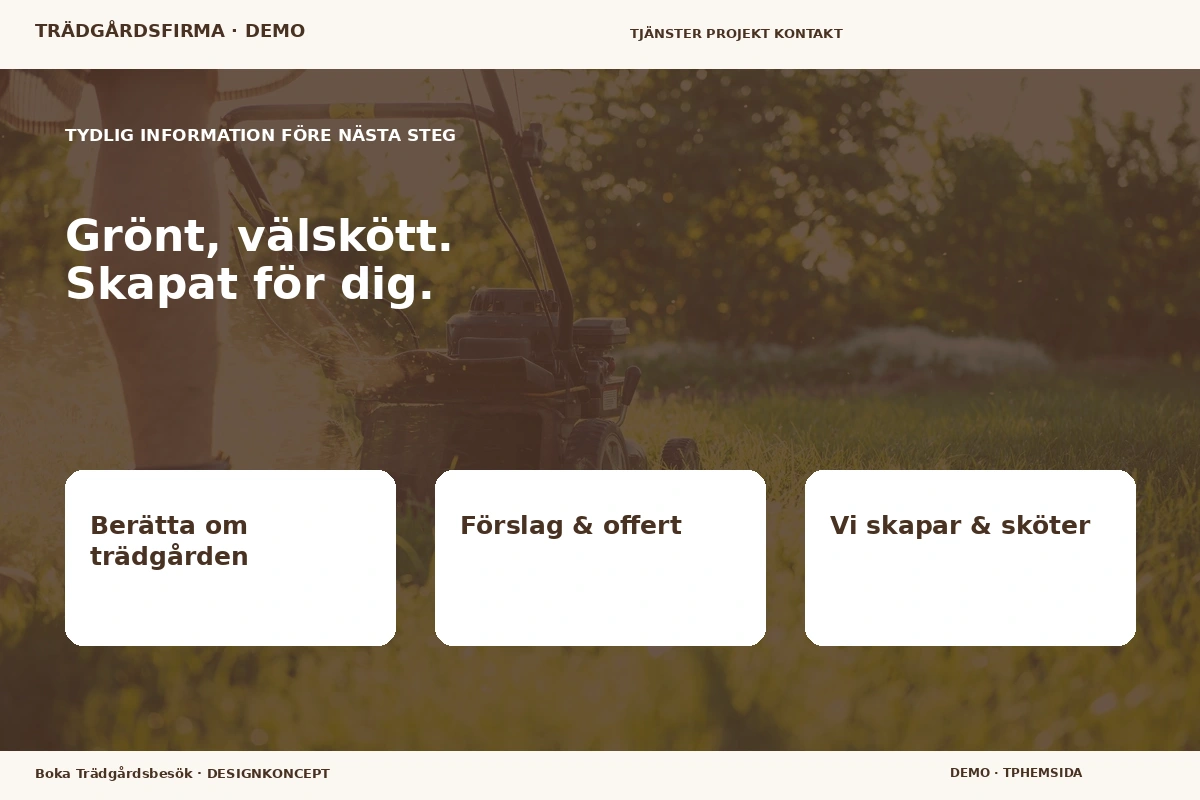 Boka Trädgårdsbesök – Inför ditt val för trädgårdsfirma