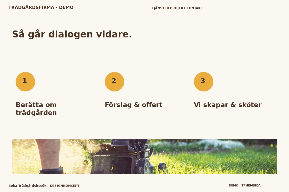 Boka Trädgårdsbesök – Så fungerar dialogen för trädgårdsfirma