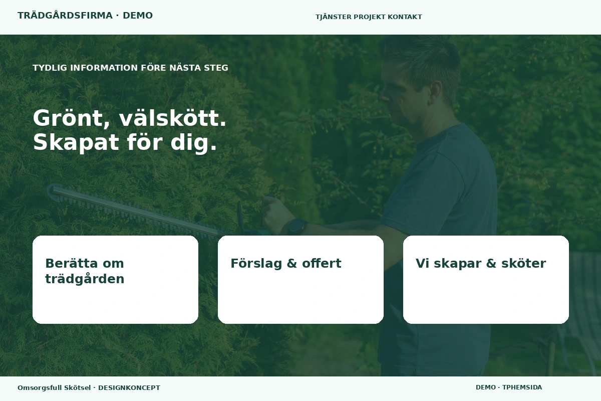Omsorgsfull Skötsel – Inför ditt val för trädgårdsfirma