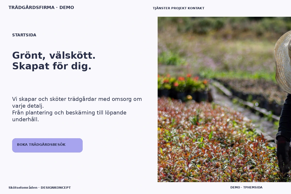 Skötselområden – Startsida för trädgårdsfirma