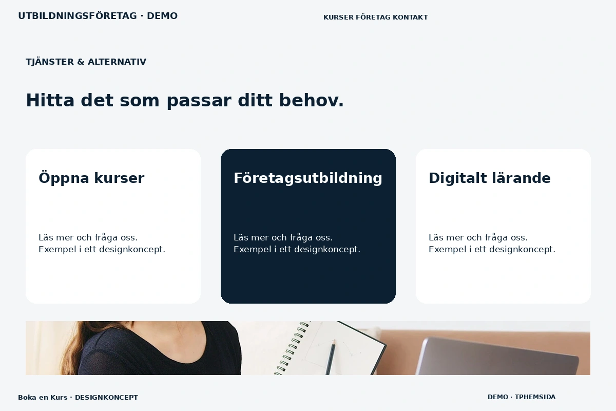 Boka en Kurs – Tjänster & alternativ för utbildningsföretag