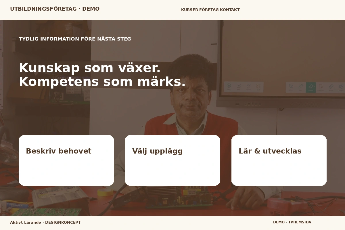 Aktivt Lärande – Inför ditt val för utbildningsföretag