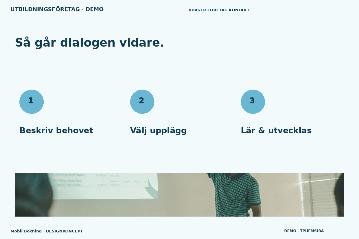 Mobil Bokning – Så fungerar dialogen för utbildningsföretag