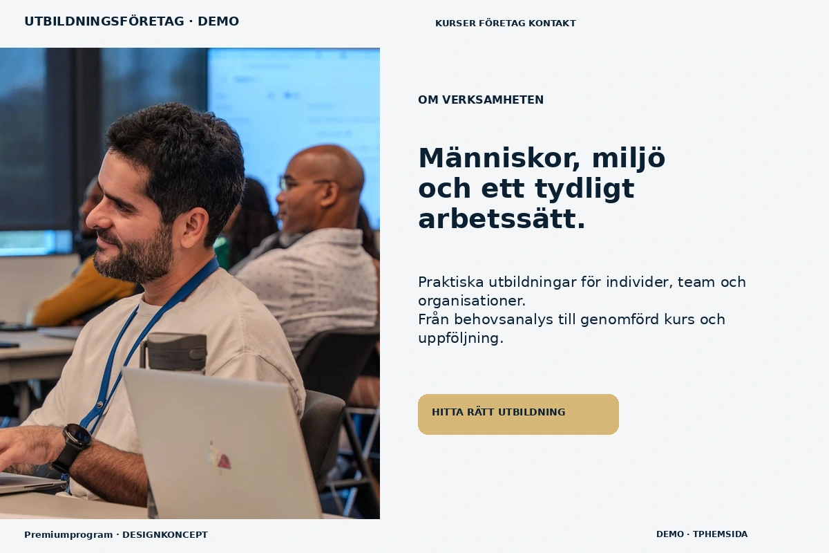 Premiumprogram – Om verksamheten för utbildningsföretag