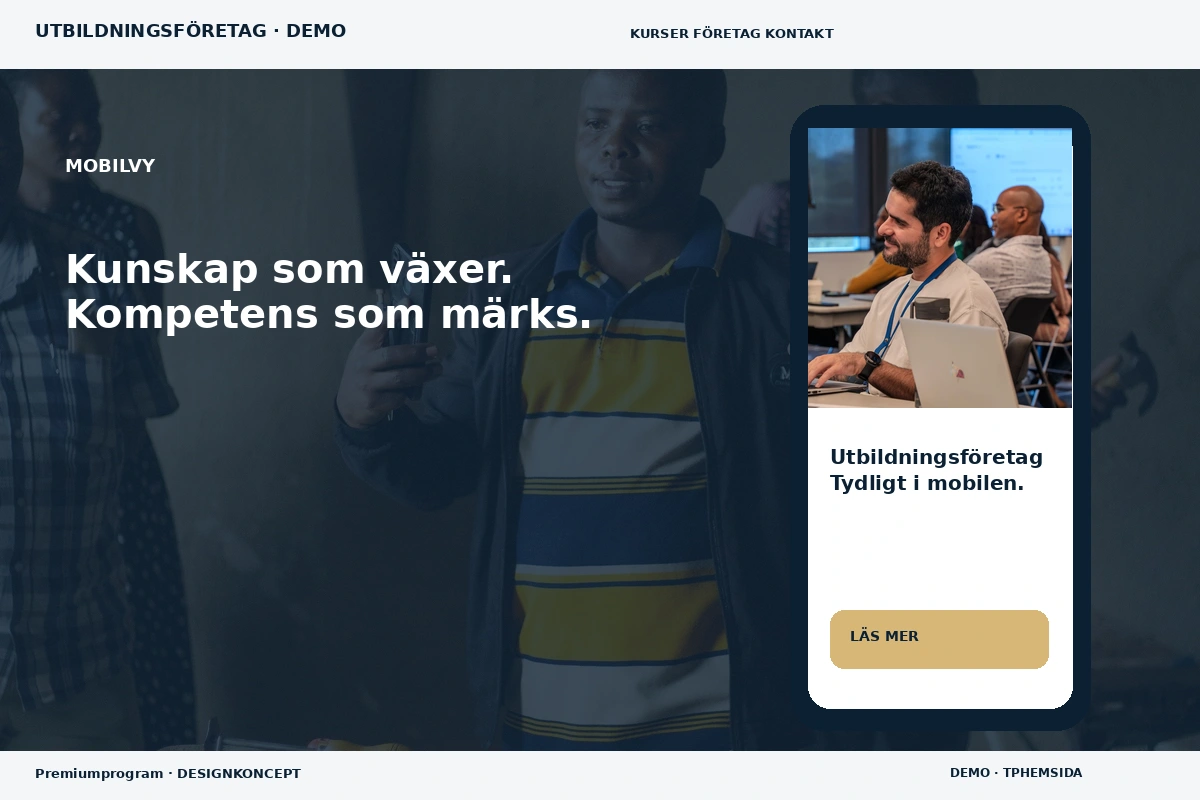 Premiumprogram – Mobilvy för utbildningsföretag