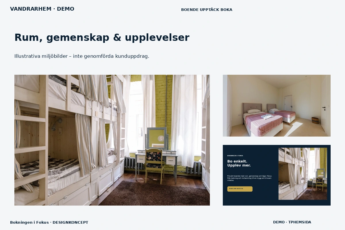 Bokningen i Fokus – Rum, gemenskap & upplevelser för vandrarhem