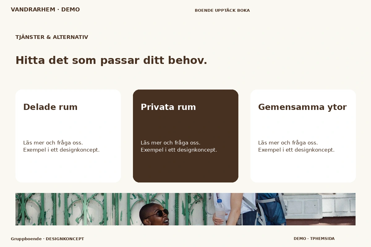 Gruppboende – Tjänster & alternativ för vandrarhem