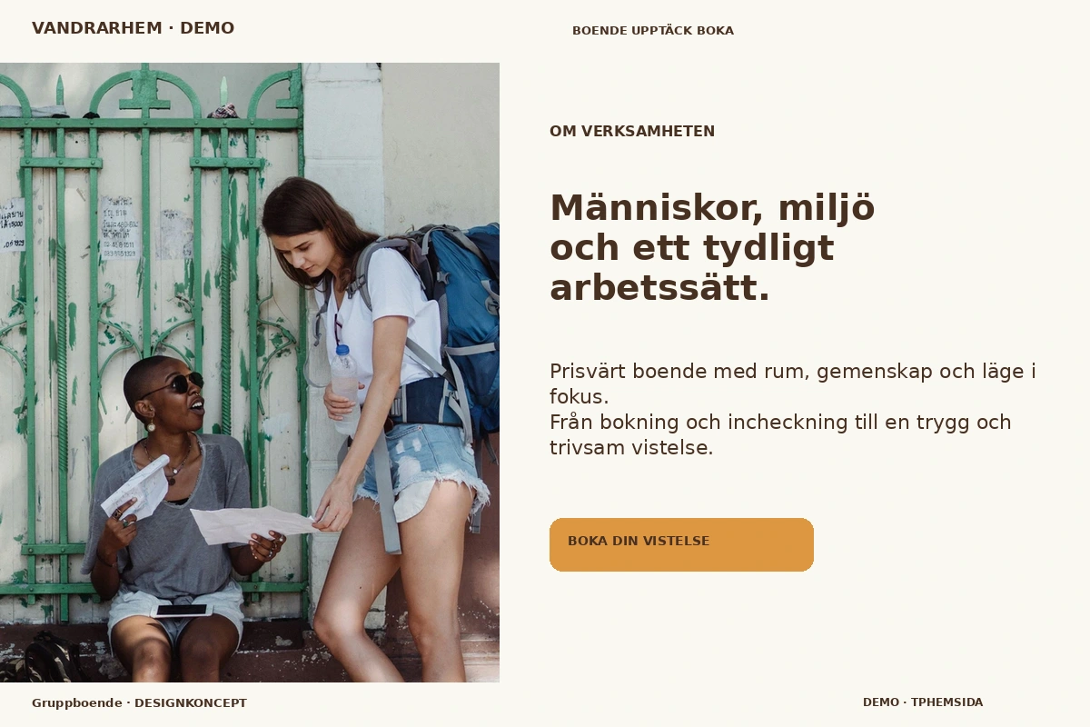 Gruppboende – Om verksamheten för vandrarhem