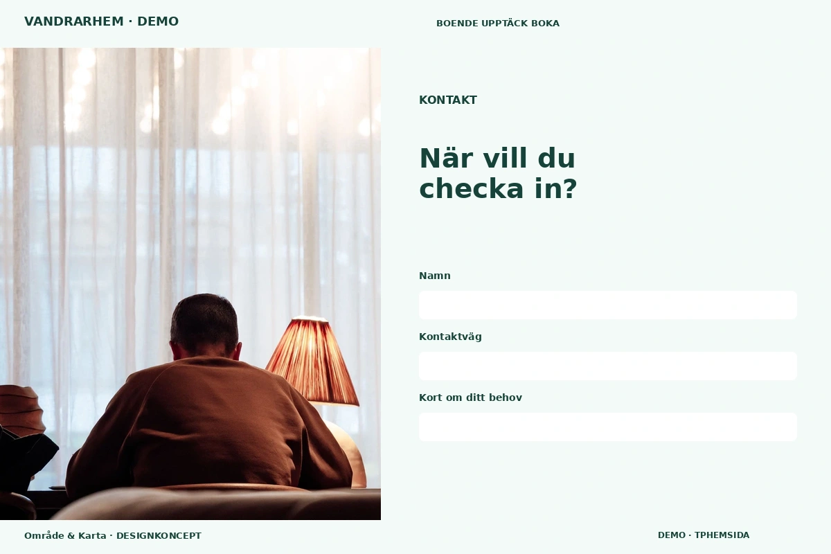 Område & Karta – Kontakt för vandrarhem