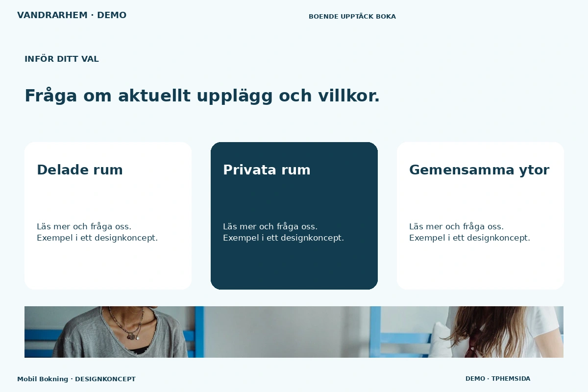 Mobil Bokning – Alternativ & villkor för vandrarhem