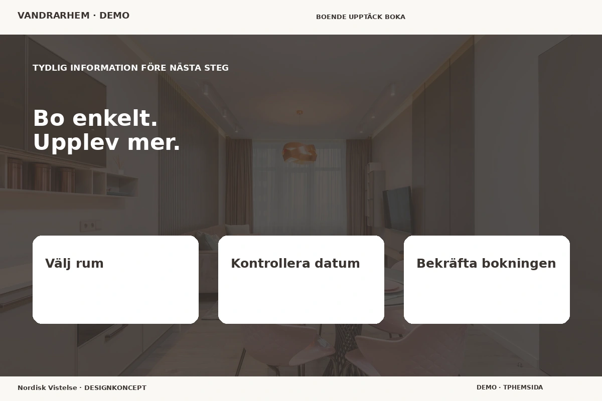 Nordisk Vistelse – Inför ditt val för vandrarhem