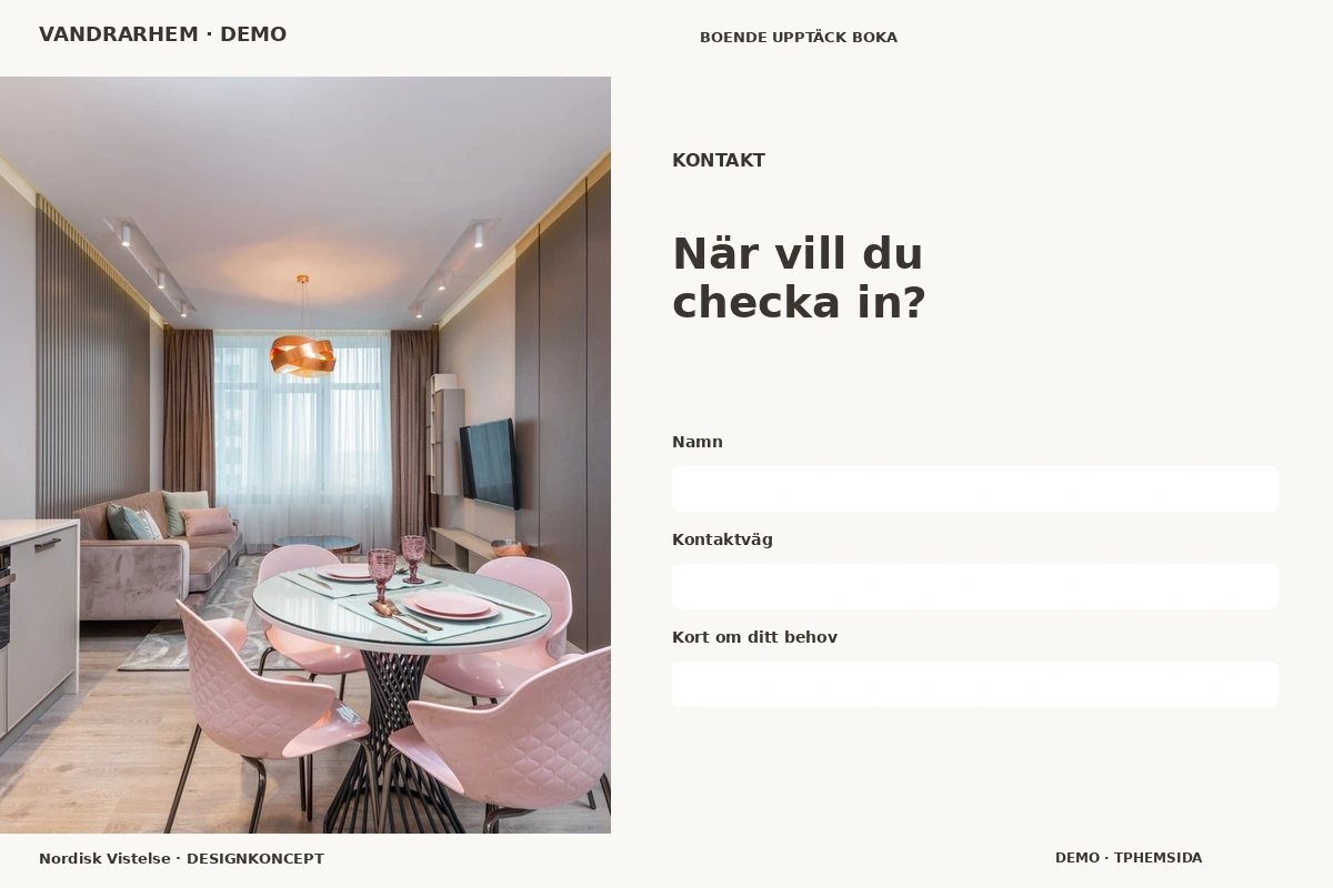 Nordisk Vistelse – Kontakt för vandrarhem