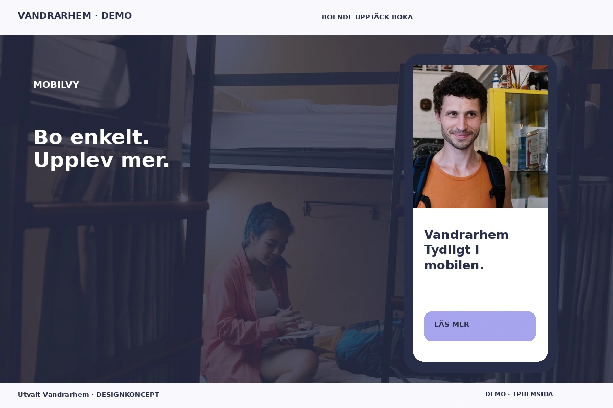 Utvalt Vandrarhem – Mobilvy för vandrarhem