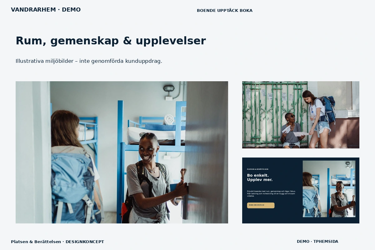 Platsen & Berättelsen – Rum, gemenskap & upplevelser för vandrarhem