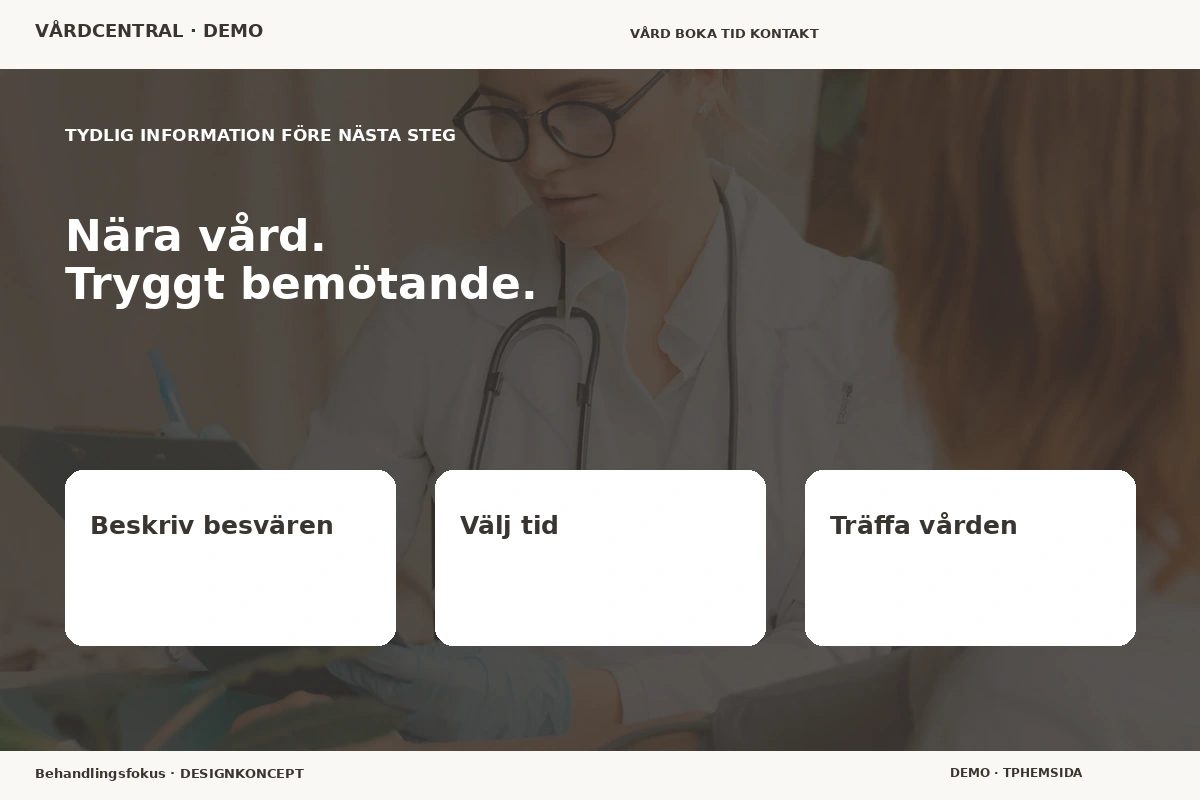 Behandlingsfokus – Inför ditt val för vårdcentral