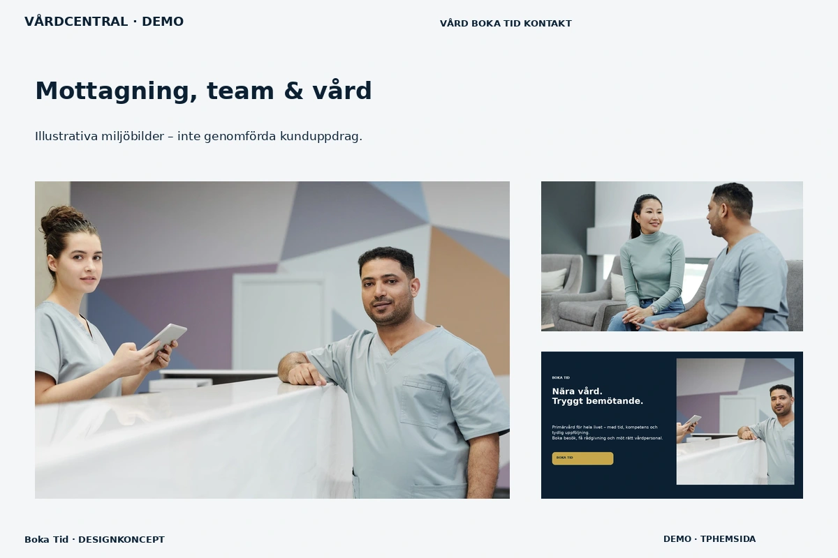 Boka Tid – Mottagning, team & vård för vårdcentral