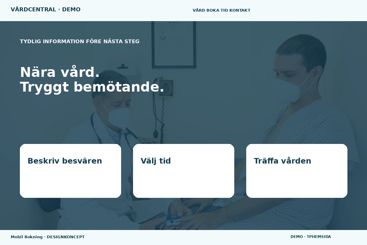 Mobil Bokning – Inför ditt val för vårdcentral