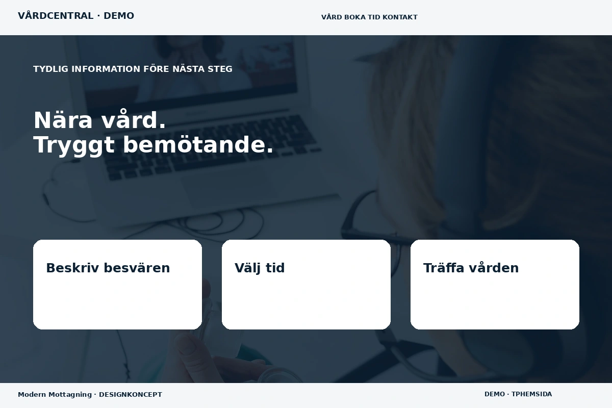 Modern Mottagning – Inför ditt val för vårdcentral