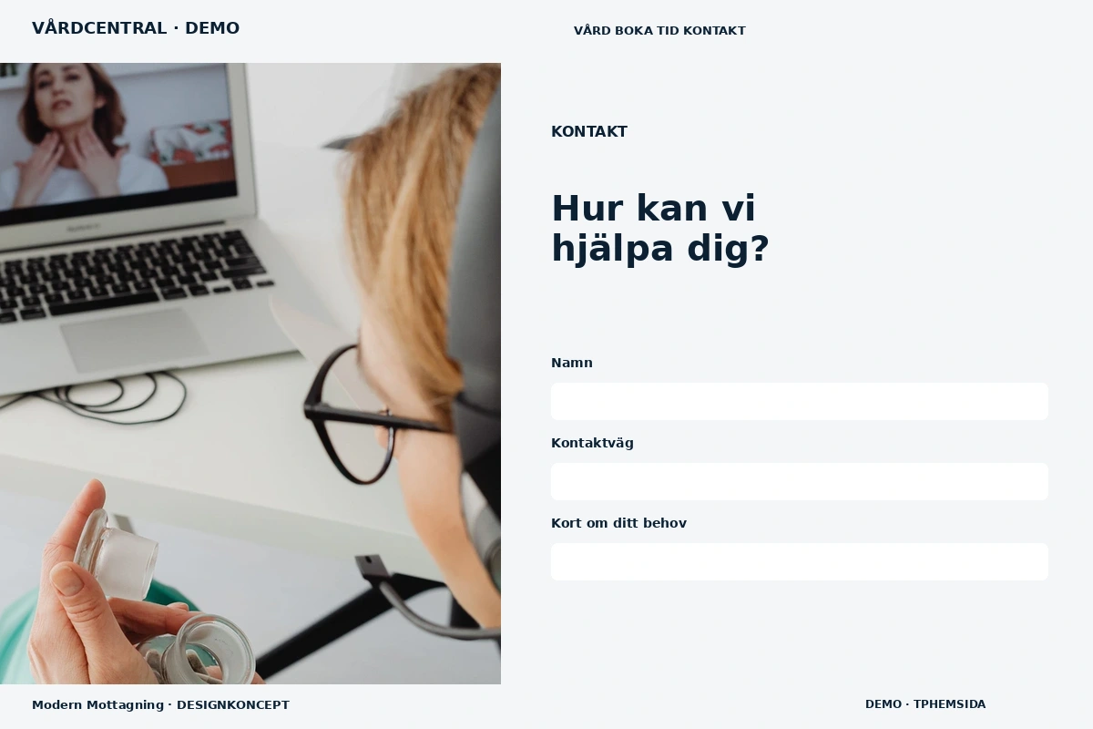 Modern Mottagning – Kontakt för vårdcentral