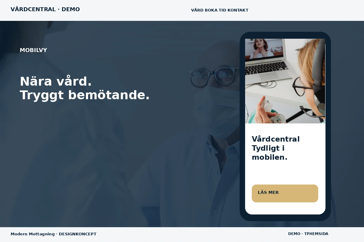 Modern Mottagning – Mobilvy för vårdcentral